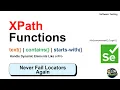 XPath Functions in Selenium Handle Dynamic Elements Like a Pro text contains starts-with