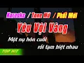 Download Lagu Yêu Vội Vàng (Lê Bảo Bình) Karaoke Tone Nữ Phối Mới Dễ Hát TOP HIT KARAOKE
