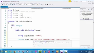27 - String Interpolation in C
