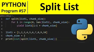 Python Program - Split List Into Evenly Sized Chunks in Python