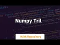 numpy tril