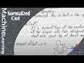 Machine learning Normalized cut