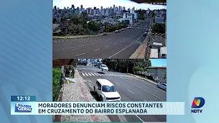 Carro que “voou” no Esplanada expõe riscos e preocupa moradores de Chapecó