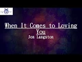 Download Lagu Jon Langston - When It Comes To Loving You (Lyrics / Lyric Video)
