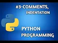 - Python Indentation Comments Python in Hindi