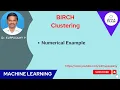 93 BIRCH Clustering - Numerical Example