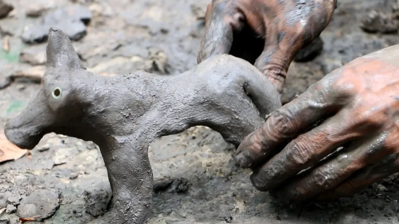 Making a Pottery Animal (Horse) by Talented Village Potter - How Do They Do it?