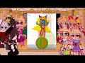 (2X) Dandy's World React to the Circus Trio🪅🎈🖤🤍!!! ||CREDS TO ALL OF THE RIGHT FULL OWNERS||