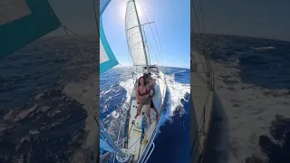 In the middle of the Pacific Ocean