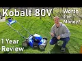 Kobalt 80V Battery Self Propelled Lawn Mower Review 1 Year Later