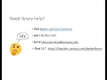 Schedule Library Instruction