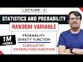 Random Variable Probability Density Function Cumulative Distribution Function
