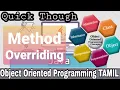 what is Method overriding in java tamil Object Oriented Programming in java tamil Quick Through