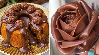 The Most Beautiful Chocolate Cake Ever 🍫🌹 How To Make A Perfect Chocolate Drip Cake