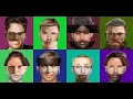 Python Generate mosaic faces
