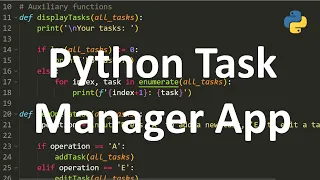 Build a Task Manager Project in Python - Basic Operations
