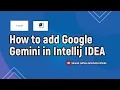 How to add Google Gemini in IntelliJ IDEA Ganesh Jadhav AutomationStudio