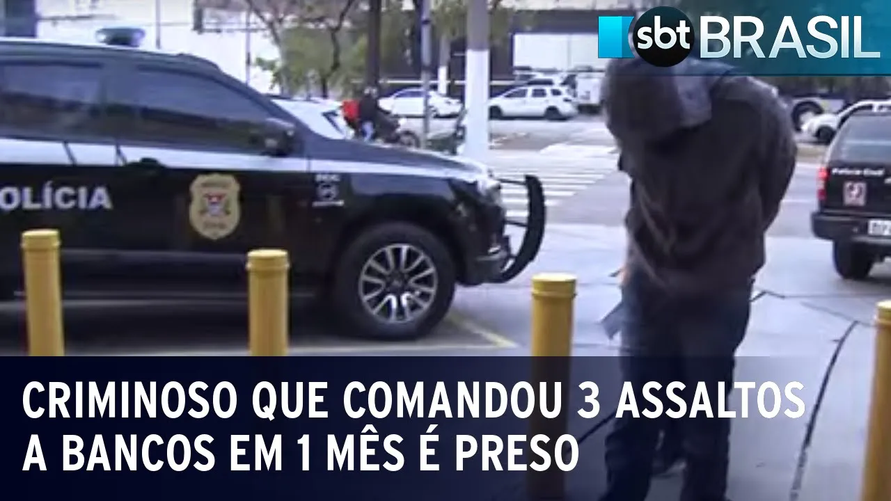 Preso suposto chefe de quadrilha especializada em explodir agências bancárias |SBT Brasil (01/09/23)