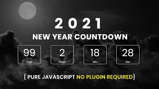 Responsive Simple Countdown Clock Website Page Countdown Timer In Hindi JavaScript Project