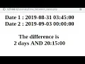 PHP Tutorial Display Days Hours Minutes Seconds Between Two Dates
