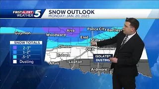 Winter Weather Timeline: Bitter cold continues, snow possible Monday