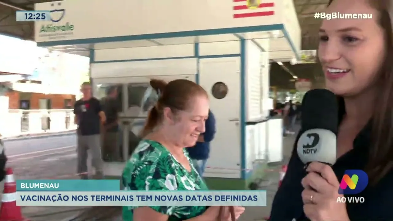 Blumenau: vacinação nos terminais tem novas datas definidas