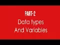 Java for competitive programming - part 2 Data types and Variables