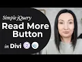 Divi Read More Button with jQuery - Reveal a Hidden Section on Click