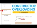 Constructor Overloading in Java Comprehensive Guide with Examples A practical guide