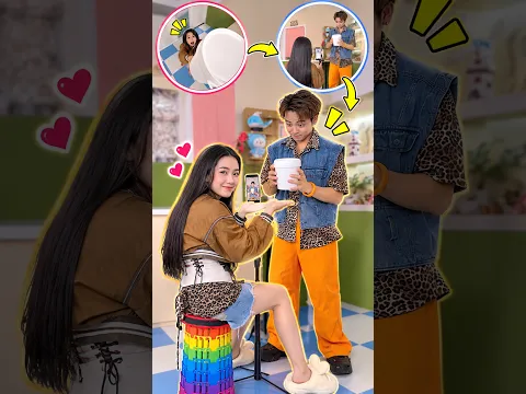Camera angles doing all the magic behind the scenes! 🎥  🪣 😆 #taihoa #funny #shorts