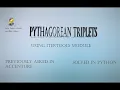 Pythagorean triplet