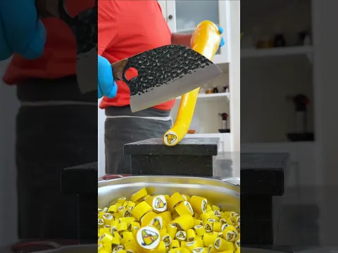 GIANT Candy Cutting with an Angry Birds Surprise Inside! 🤯🍬 #asmr #funnyvideo #memes