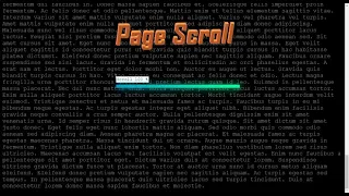 Page Scrolling Progress Indicator HTML CSS JS