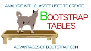 How to make Bootstrap table with Different classes - Merits of Bootstrap cdn