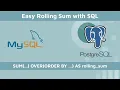 Calculate rolling sum with SQL