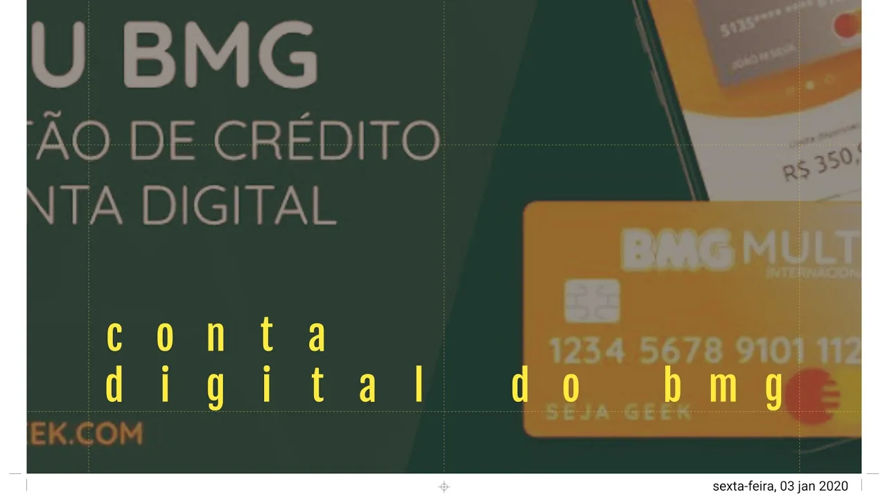 MEU_BMG DIGITAL, NOVA CONTA SEM TARIFAS COM CARTÃO DE CRÉDITO MASTERCARD, AGORA TODO GRATUITO!