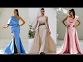 Satin Runway Goddess Approaches Wedding Altar