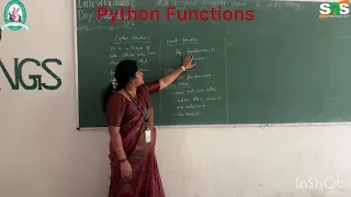 Functions in Python Problem solving using Python SNS Institutions
