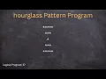 Sandglass star pattern using java hourglass star pattern using java pattern programs