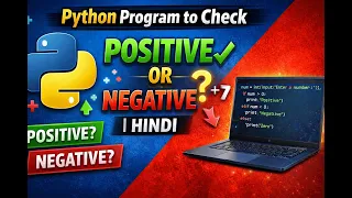 Python Program to Check Positive or Negative Number Python in Hindi