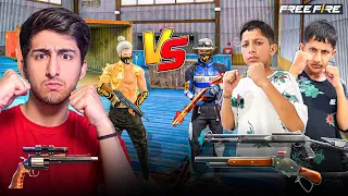 Challenge My Little Brothers For Pistol Only 1 Vs 2😱￼[A_s Gaming] - Free Fire India