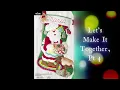 DIY Christmas Decorations Bucilla Felt Stocking Gingerbread Santa Pt 4 Make w Me Tutorial