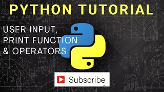 User input Print function and operators - Python Craw Cyber Security