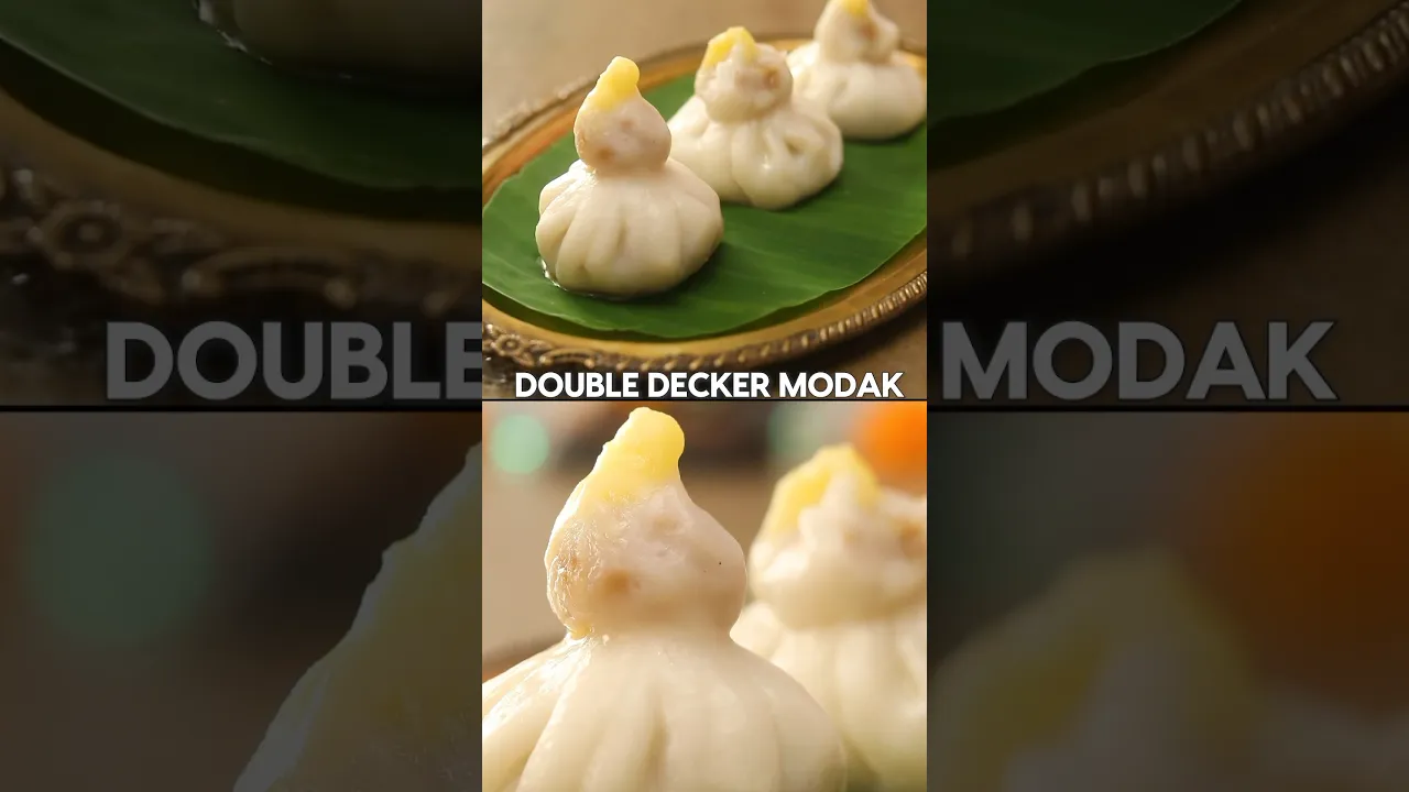 Ganpati nighale gavala, double decker modak banao jaldi #shorts #ganpatibappamorya #youtubeshorts