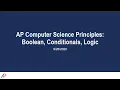 AP Computer Science Principles Day 3 Conditionals pt 1