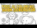 Free AI Coloring Book Generator Make Printable Coloring Pages Instantly
