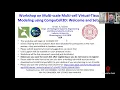 CC3D User-Training Workshop Day 1--Introduction to Virtual Tissue Modeling with CompuCell3D