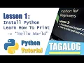 Lesson 1 Install Python and Learn How to Print For Beginners 2023 Jeecode TV