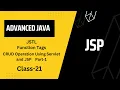 Advanced Java class 21 JSP JSTL Function Tags CRUD Operation Using Servlet-JSP Part-1