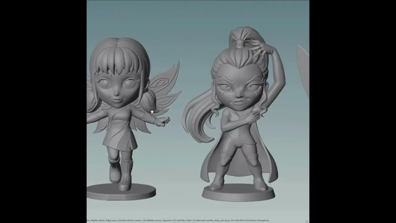 Winx Club STL Files - Bloom Stella Flora Musa - Fairy 3D Print Models